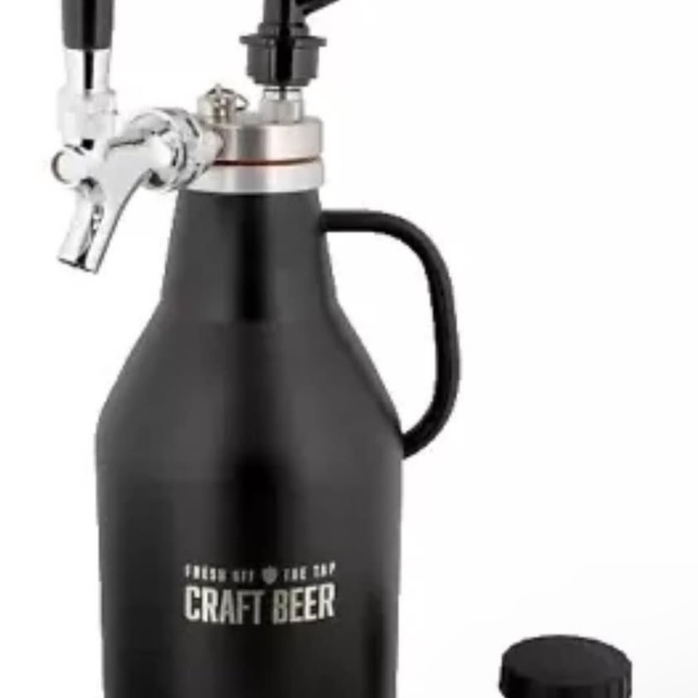 Craft Beer Growler with Tap - Black